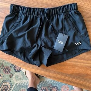 RVCA Black Athletic Shorts